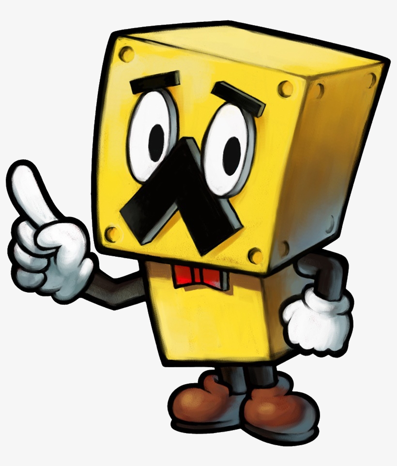 Bowser's Inside Story - Mario And Luigi Bowser's Inside Story Block, transparent png download