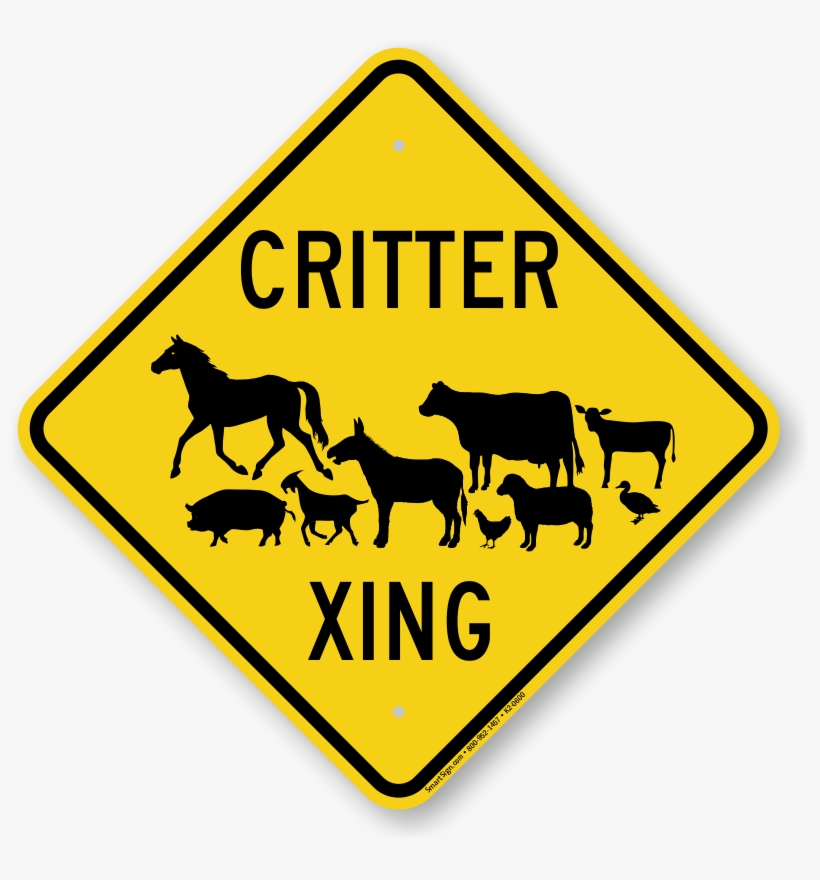 Critter Xing Animal Crossing Sign - Animal Crossing Sign, transparent png download