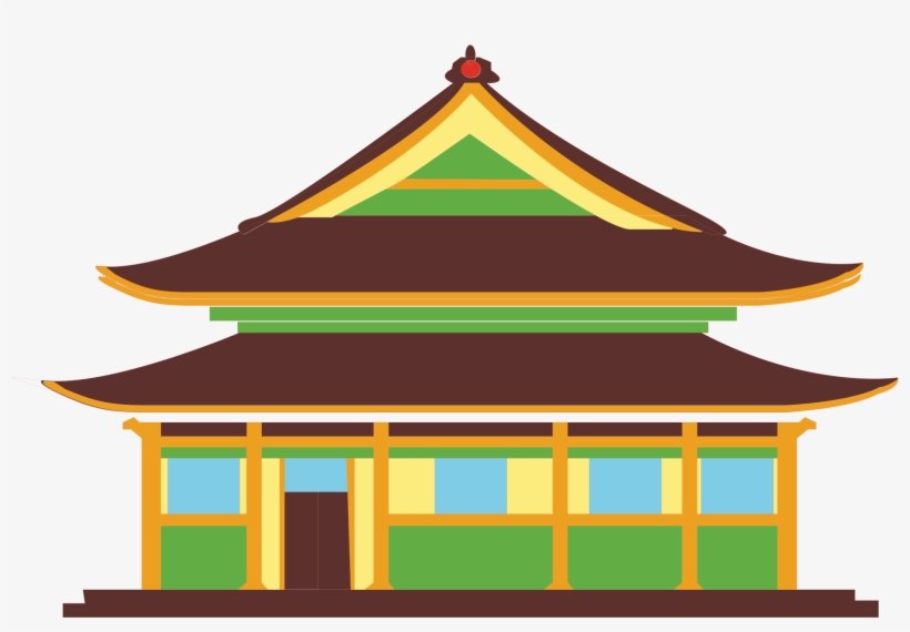 Clipart House Vector - Chinese Temple Clipart Png, transparent png download