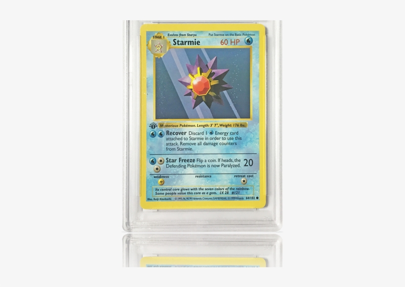 Psa 9 1st Edition Starmie - Pokemon Card, transparent png download