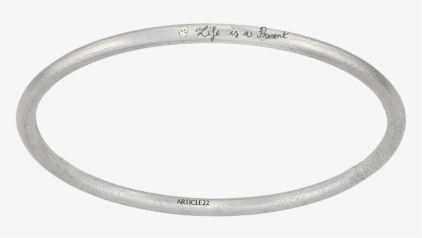 Wear Your Values White Diamond Bangle - Bracelet, transparent png download
