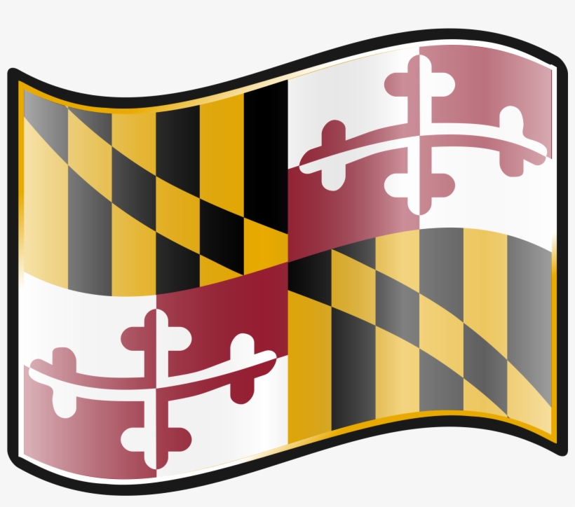 Open - Maryland State Flag, transparent png download