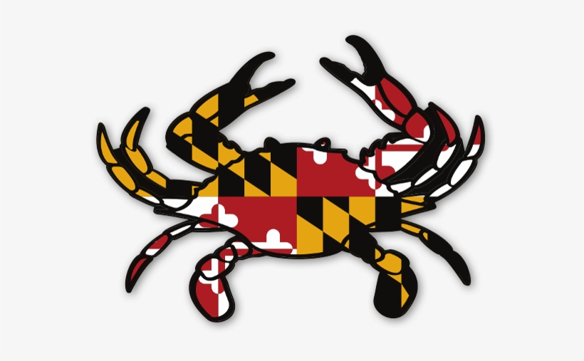 Maryland Pride Sticker - Maryland State Flag, transparent png download