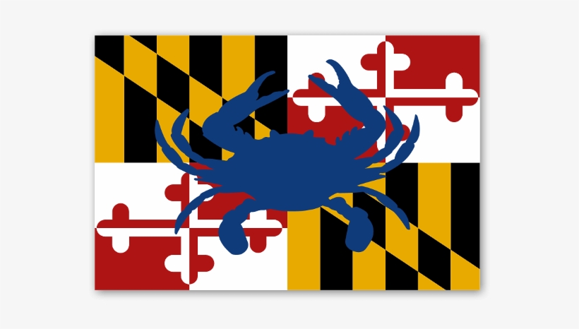 Maryland Flag Sticker - Maryland State Flag, transparent png download