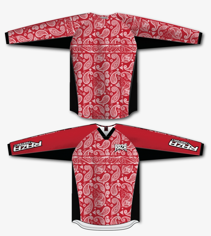 Bandana Red/white Tm2 Jersey - Skulls Paintball Jersey, transparent png download