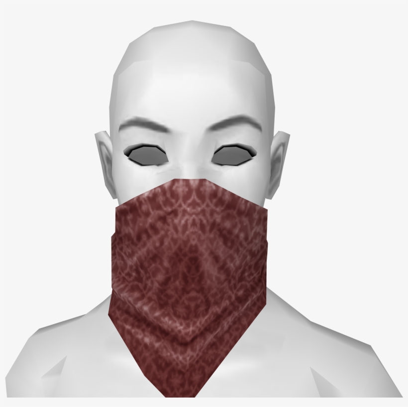 Red Bandana Mask - Bandana Mask, transparent png download