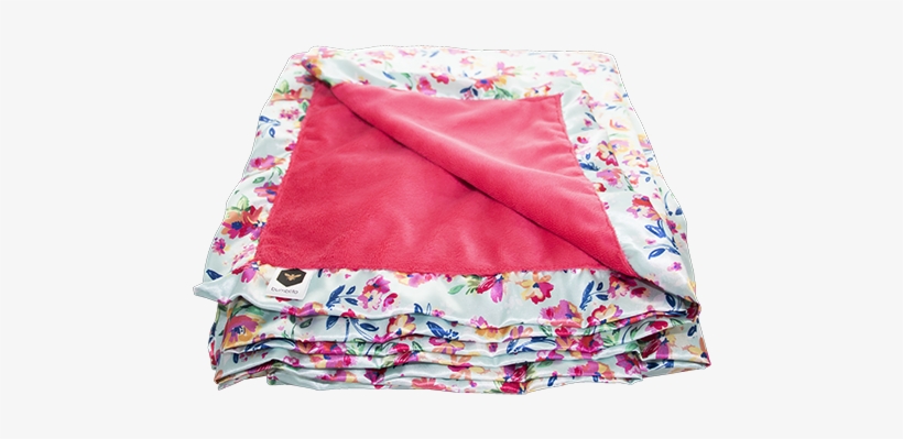 Bee Luxe Blankets ~ Aqua Floral - Blanket, transparent png download