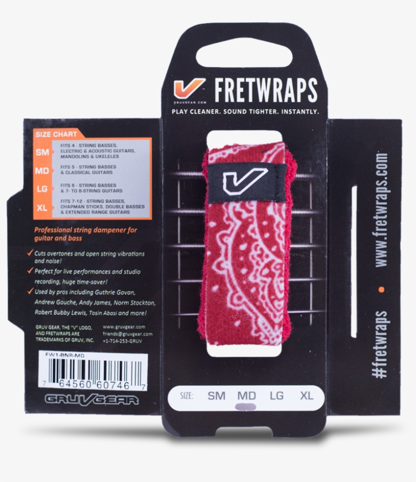 Gruv Gear Fretwraps Hd Individual String Muter Camo, transparent png download