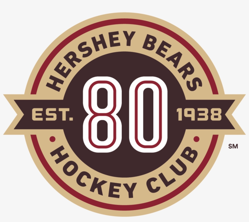 Hershey Bears 80th Logo - Hershey Bears, transparent png download