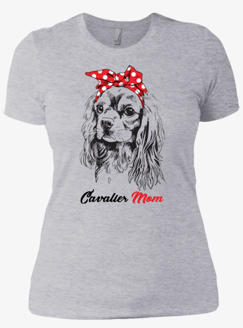 Cavalier Mom Red Bandana Shirt, Hoodie - Shirt, transparent png download