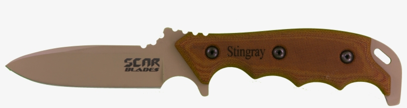 Scarblades - Scar Blades Stingray Knife, Powdercoat Gray/brown/black, transparent png download