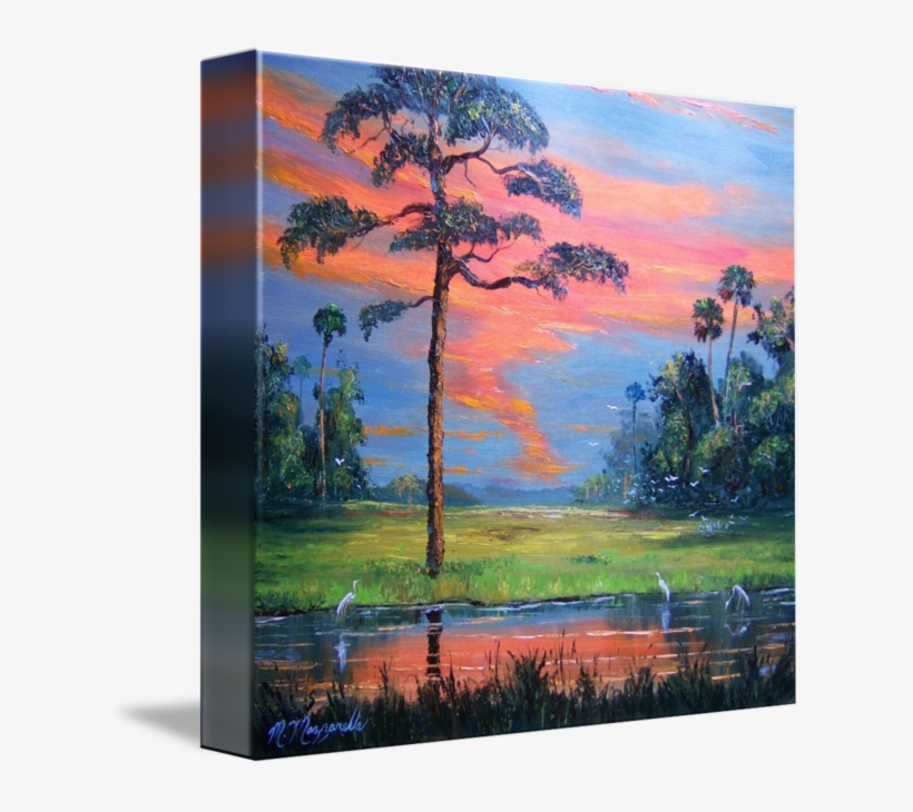 Slash Pine Png Free Stock - Gallery-wrapped Canvas Art Print 10 X 16 Entitled Fire, transparent png download