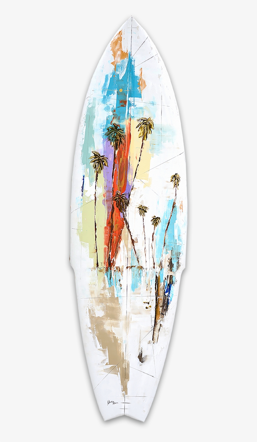 Sting Palms Surfboard - Surfboard, transparent png download