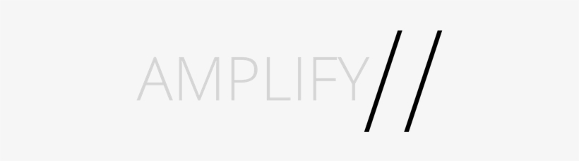 Amplify Logo Black Slash - Portable Network Graphics, transparent png download