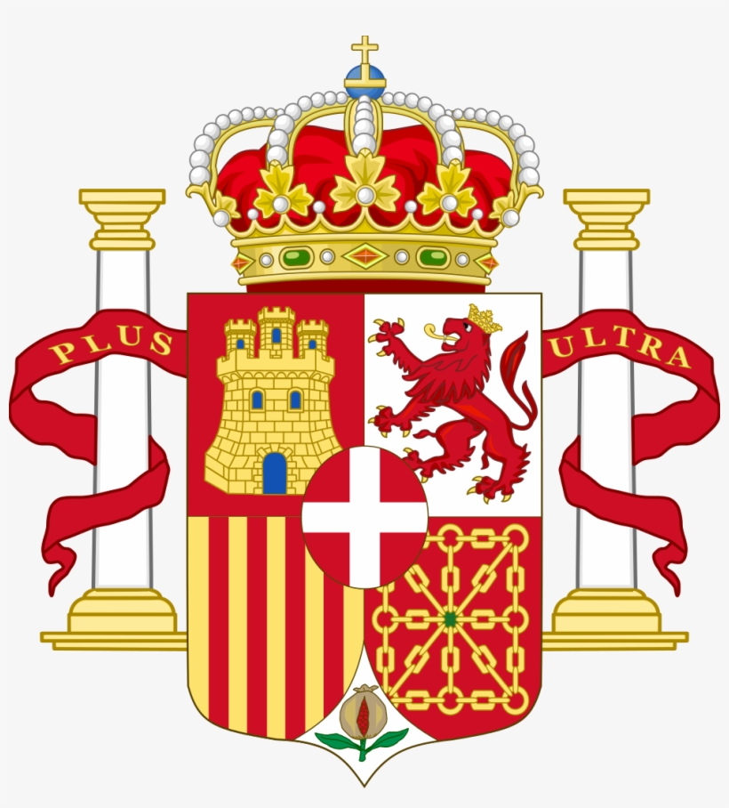 Coat Of Arms Of Spain Pillars Of Hercules Variant - Pillars Of Hercules Spain, transparent png download