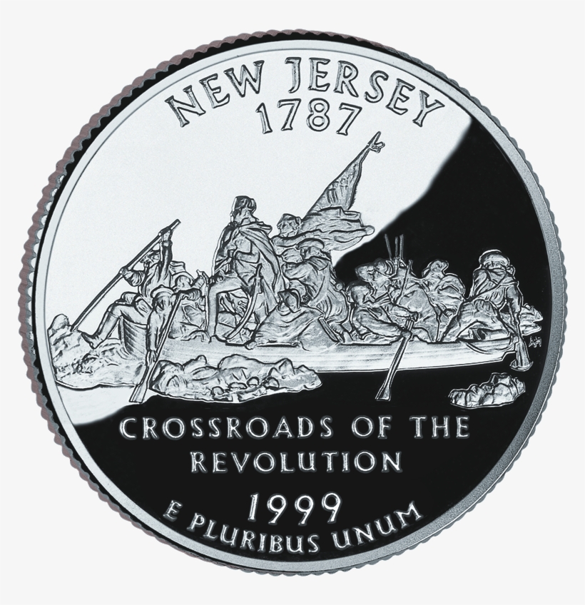 1999 Nj Proof - Quarter Dollar New Jersey, transparent png download