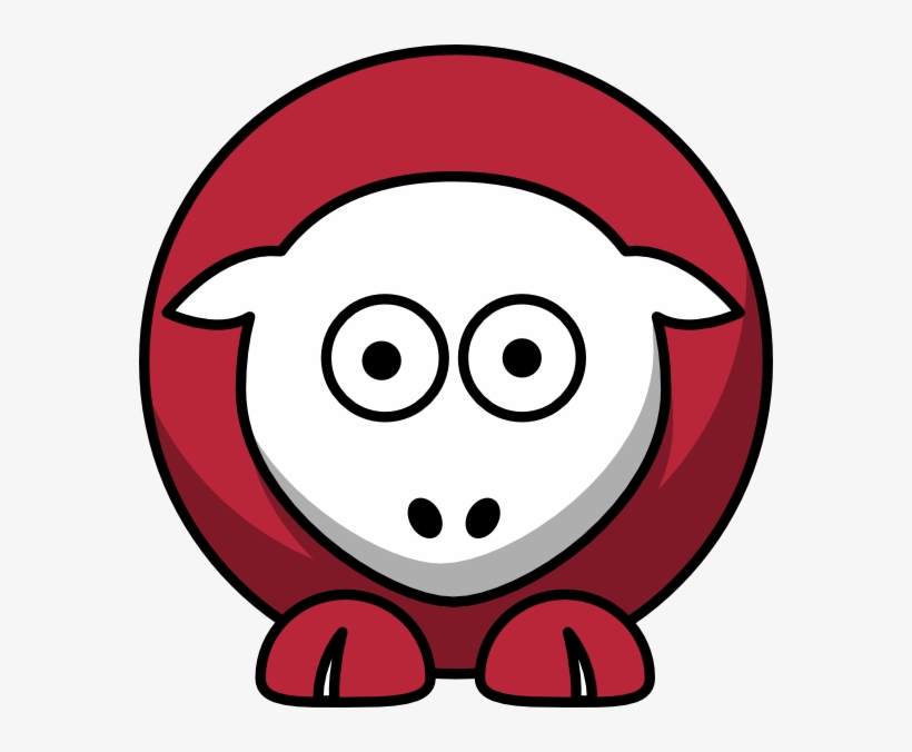 Sheep Red Velvet Cake Color Svg Clip Arts 570 X 596, transparent png download