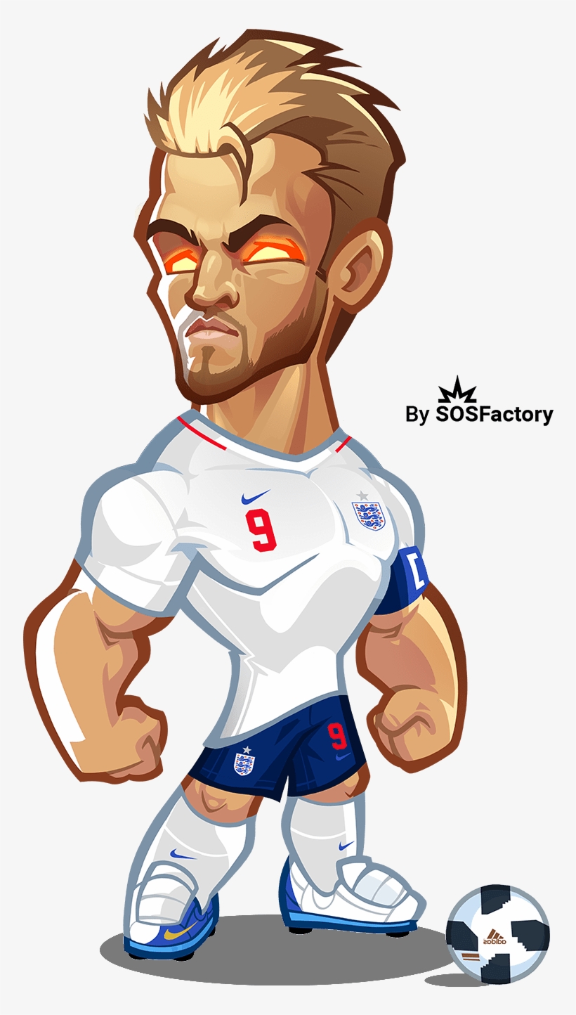 Harry Kane Caricature - World Cup Russia 2018 Mascotisacion Pogba, transparent png download