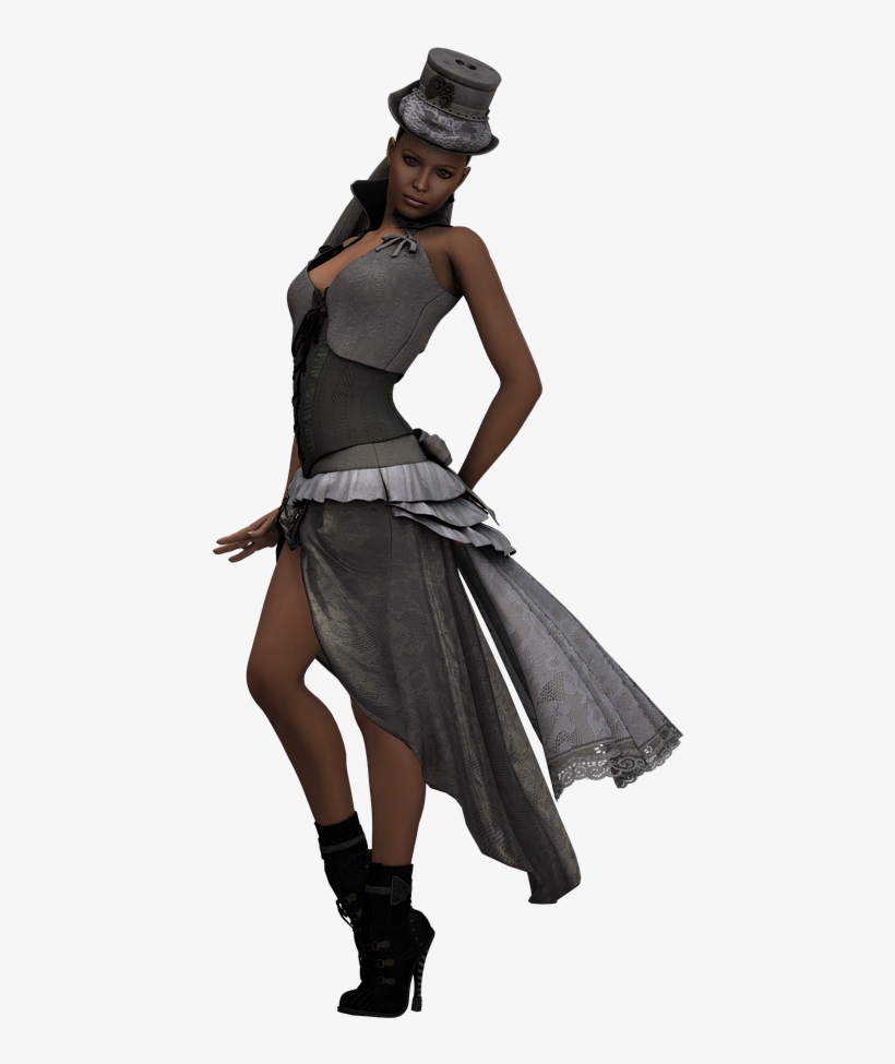 Woman Pretty Fantasy Steampunk Transparent Image - Steampunk, transparent png download