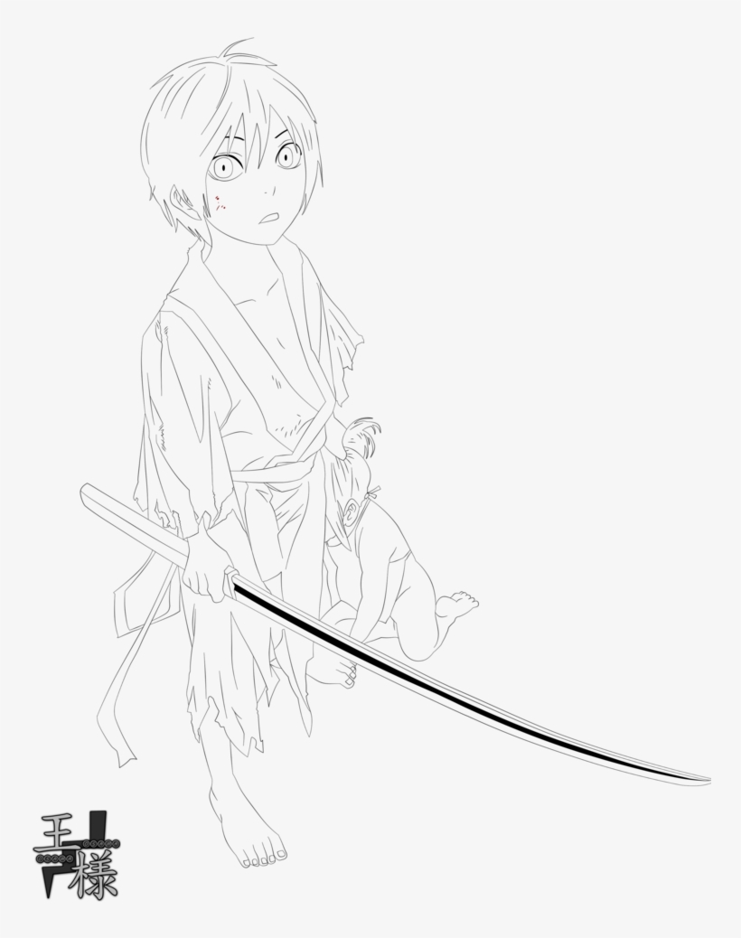 Yato Lineart By Osama On Deviantart - Line Art, transparent png download