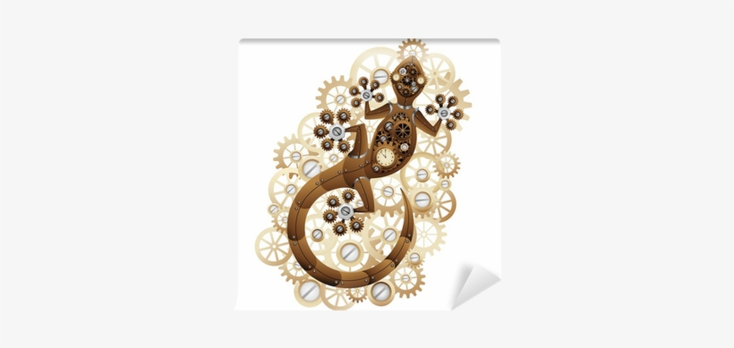 Steampunk Gecko Lizard Vintage Style-geco Meccanico - Zippo Lighter: Steampunk Gecko - Street Chrome 77469, transparent png download