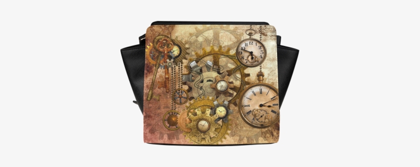 Steampunk Satchel Bag - Time Shower Curtain, transparent png download