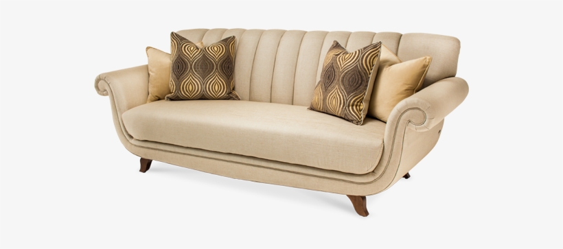 Cloche-sofa - Aico Cloche Channel Back Sofa By Michael Amini, transparent png download