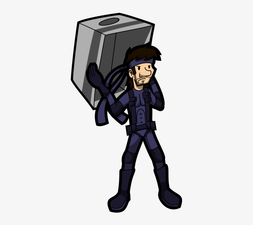 Solid Snake - Cartoon, transparent png download