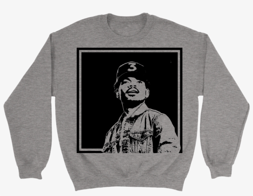 New Hip Hop Graphic Crewneck Featuring Chance The Rapper - Crew Neck, transparent png download