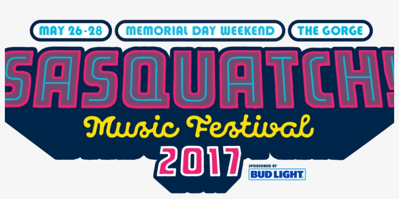 Sasquatch 2017 Music Festival Lineup - Sasquatch Festival Logo, transparent png download
