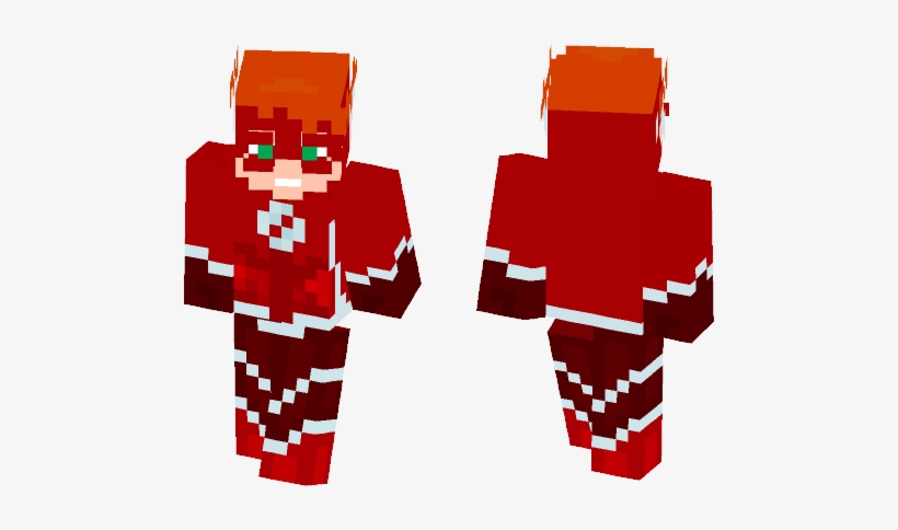 Kid Flash - Minecraft Spiderman Skin Noir, transparent png download