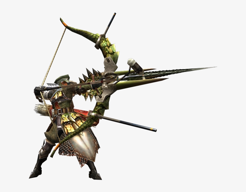First Appear In Monster Hunter 2, Bow Still Manage - Monster Hunter Dragon Piercer, transparent png download