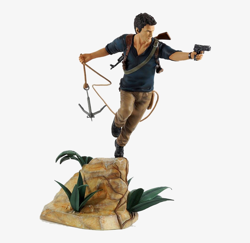 Uncharted 4 A Thief's End Pvc Statue Nathan Drake 30 - Uncharted 4 Nathan Drake Statue Gaya Entertainment, transparent png download