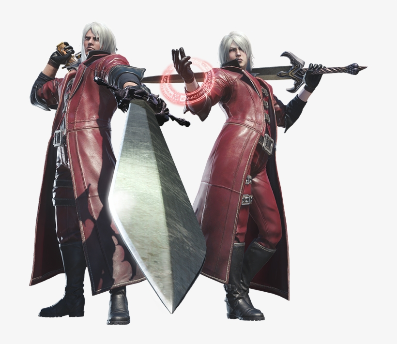 World A New Charge Blade, Dante's Devil Sword, And - Monster Hunter World Dante, transparent png download