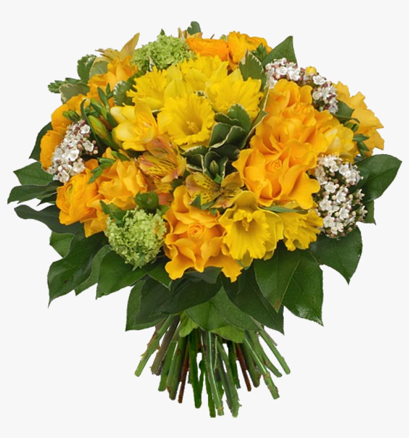 Yellow Roses And Orange Carnations, transparent png download