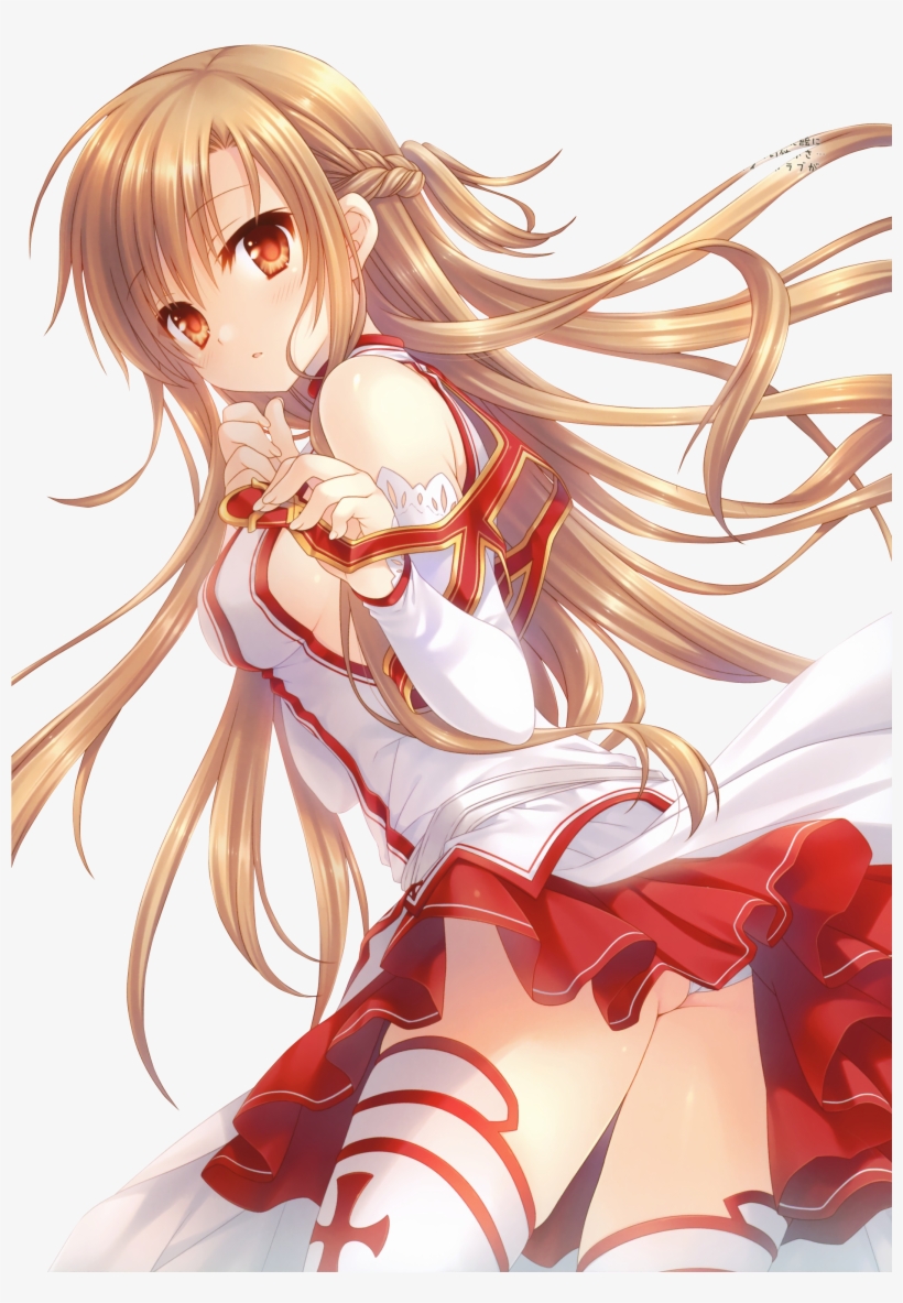 Asuna Render By Novala 9-d5wa0ct - Asuna Sword Art Online Anime Stickers Decals Size 6"x5", transparent png download