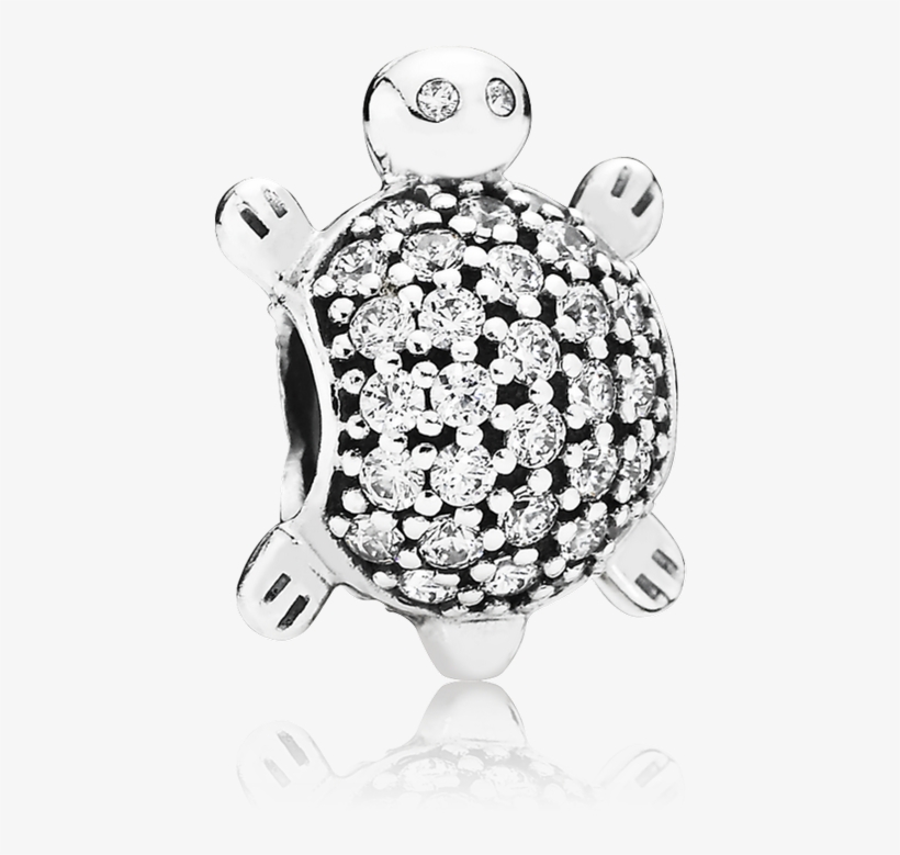 Sea Turtle, Clear Cz - Pandora Silver Cubic Zirconia Sea Turtle Charm 791538cz, transparent png download