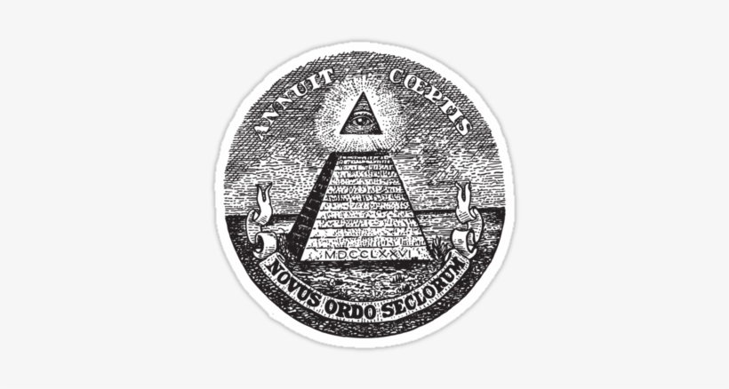 All Seeing Eye" Stickers By Grafficjunkie - Annuit Cœptis, transparent png download