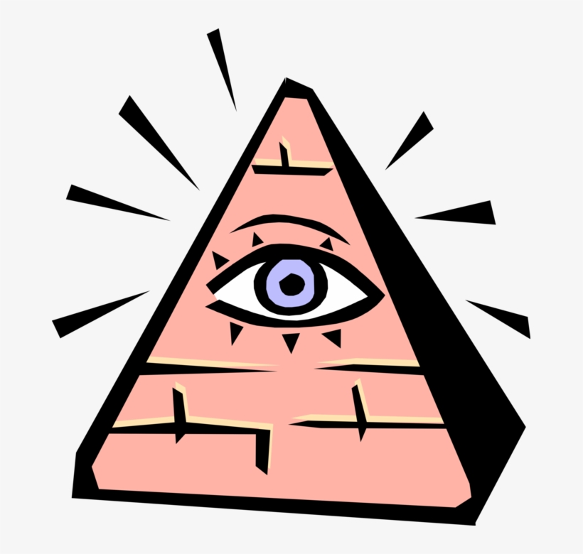 Vector Illustration Of Eye Of Providence All Seeing - Information, transparent png download