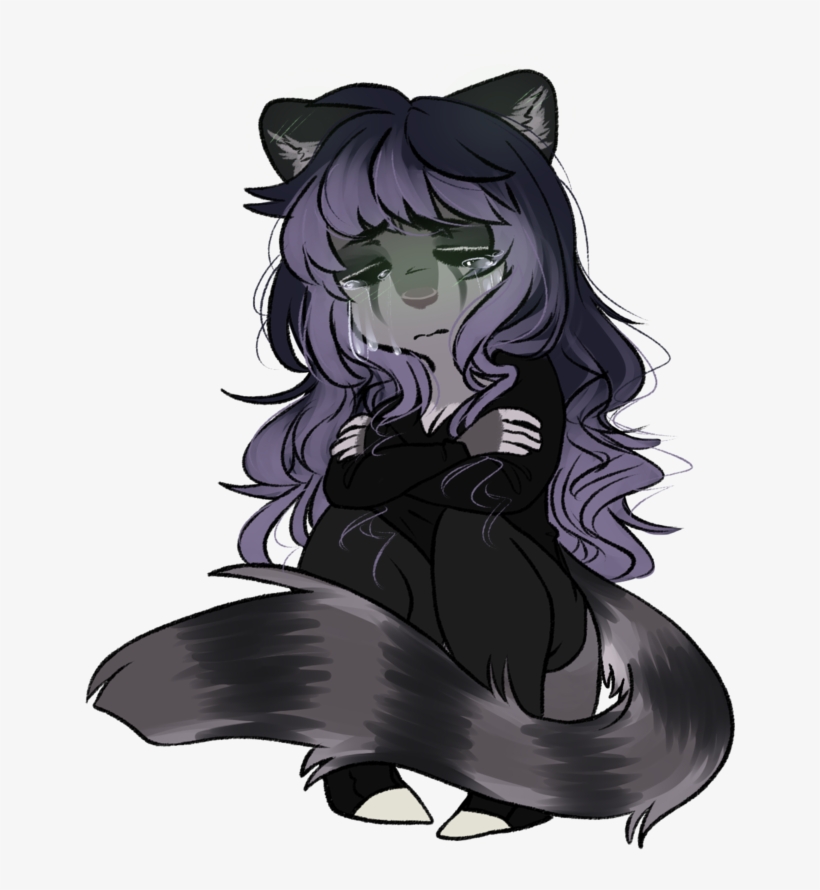 Sad Kitty By Xpolarbae - Human, transparent png download