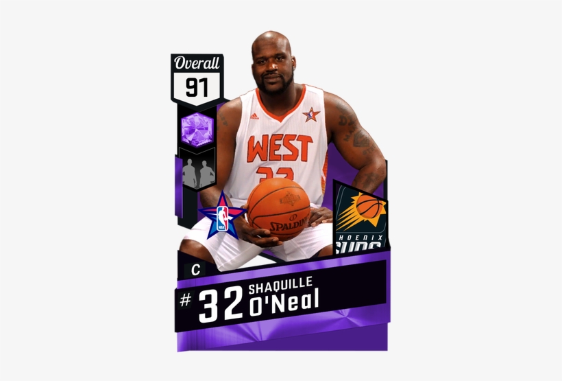 '09 Shaquille O'neal Amethyst Card - Nba 2k18 Gilbert Arenas, transparent png download