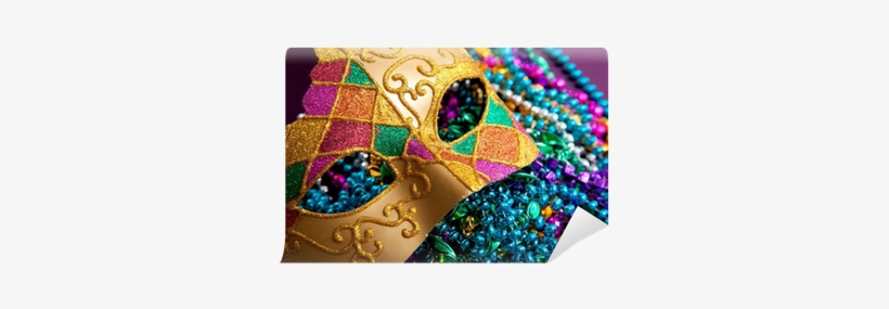 Mardi Gras Gold Mask Glass Dome Pendant, transparent png download