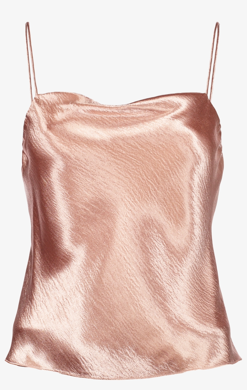 Harmon Drape Silk Tank Blush - Draped Garment, transparent png download