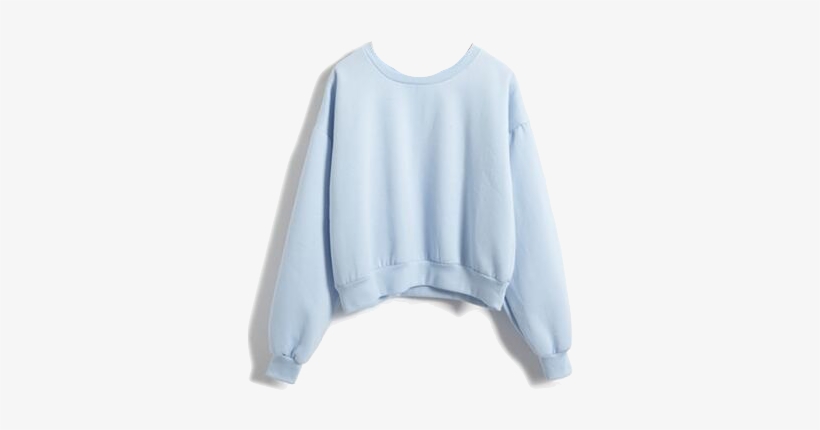 pastel blue sweater