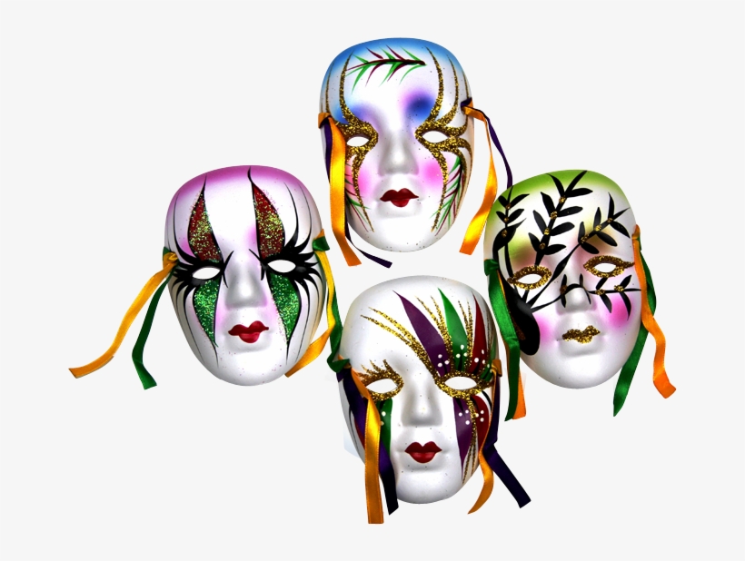 New Orleans Ceramic Mask, transparent png download