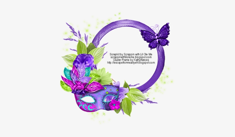 Escape From Reality Blog Mardi Gras Ftu Cluster Cluster - Mardi Gras Psp Tubes, transparent png download