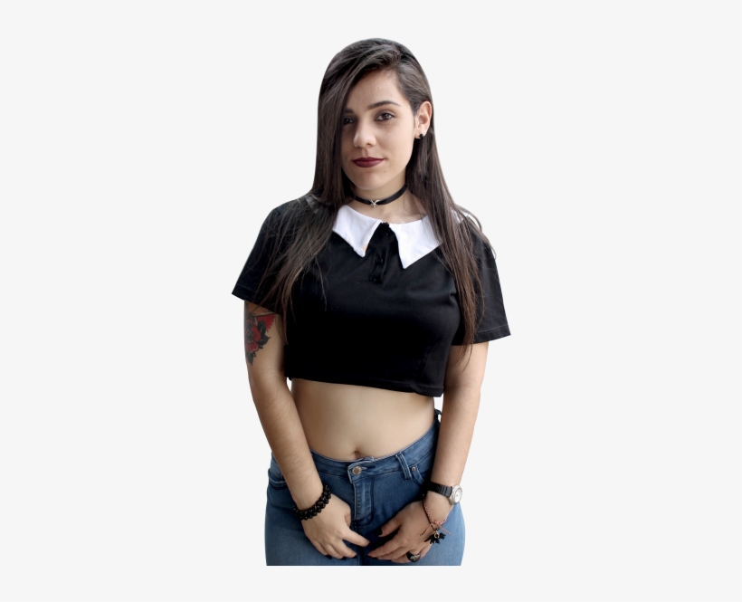 Addams Crop Top Clothes, Crop Tops, Girl, News - Girl Crop Top Pgn, transparent png download