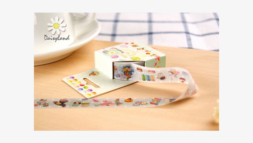 Cute Food And Drink Party - Vipasnam Cartoon Cat Masking Washi Tape Sticky Stationery, transparent png download