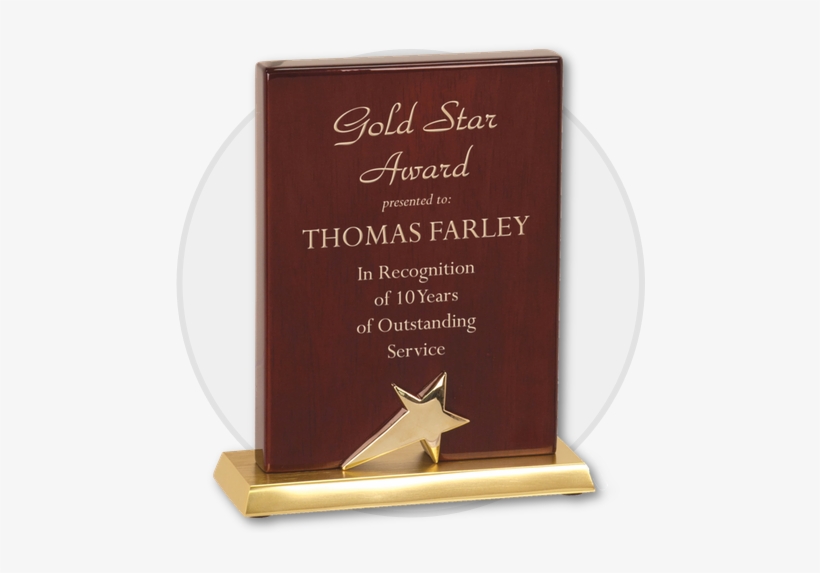Rosewood Standup - Standing Star Plaque - Rosewood (4 3/4"x6") Quantity(1), transparent png download