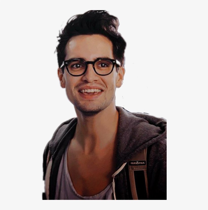 Report Abuse - Brendon Urie Black And White, transparent png download